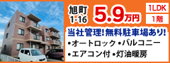 辰巳商事株式会社 旭町1-16 1LDK 1階 当社管理！無料駐車場あり！