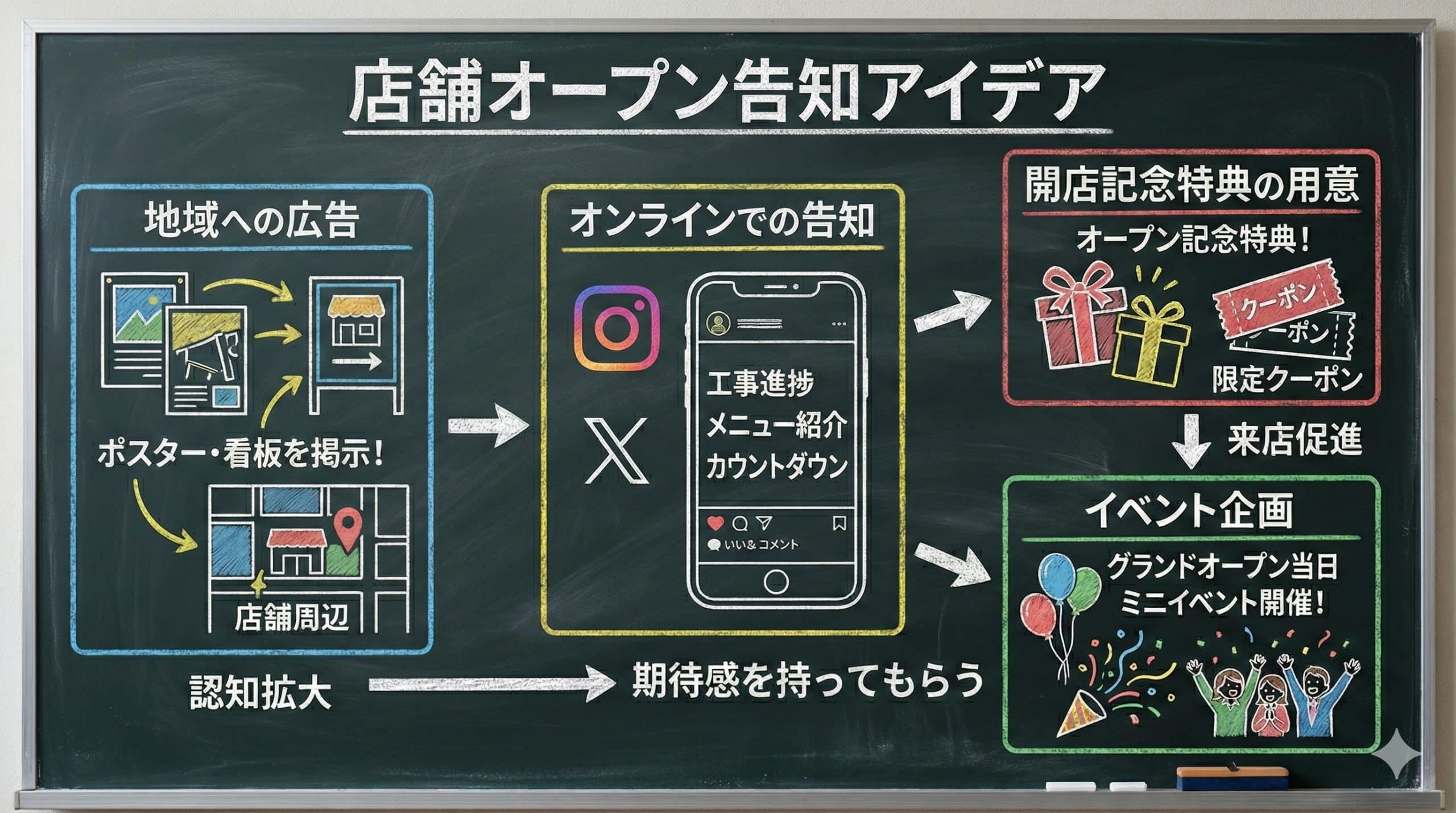 グランドオープン成功の集客施策（広告・イベント企画）