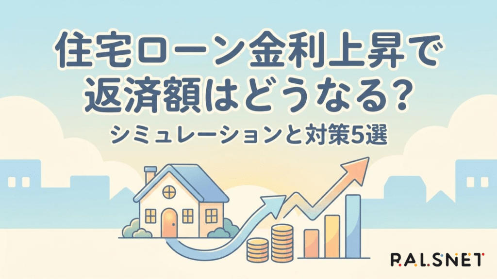 住宅ローン金利上昇で返済額はどうなる？シミュレーションと対策5選
